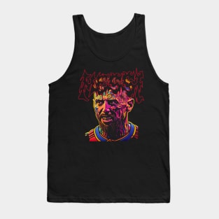 Deathcore Leonel Messi Undead Zombie Horror Art Tank Top